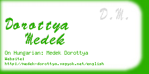 dorottya medek business card